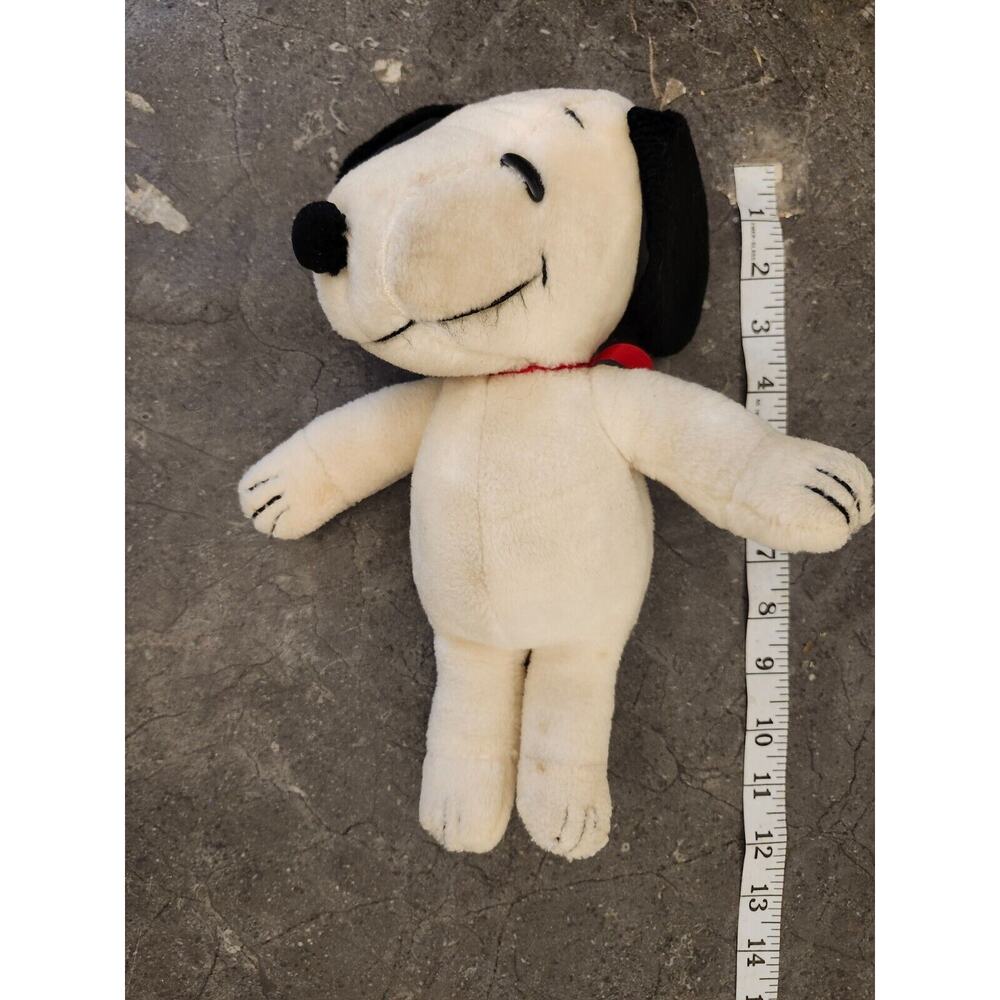 Vintage Snoopy Peanuts Plush Smiling Stuffed Animal Dog‎ Cartoon Collect Toy 12"